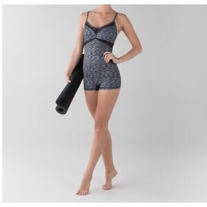 Lululemon - Drop It Like it's Hot Leotard  - Grey Space Dye - Sz 6 (Preloved)